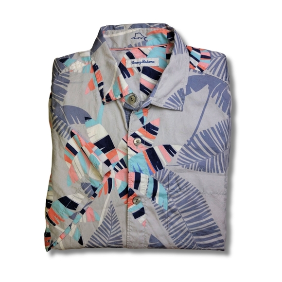 Tommy Bahama Other - Tommy Bahama Multicolor Floral Jacquard Short Sleeve Shirt M